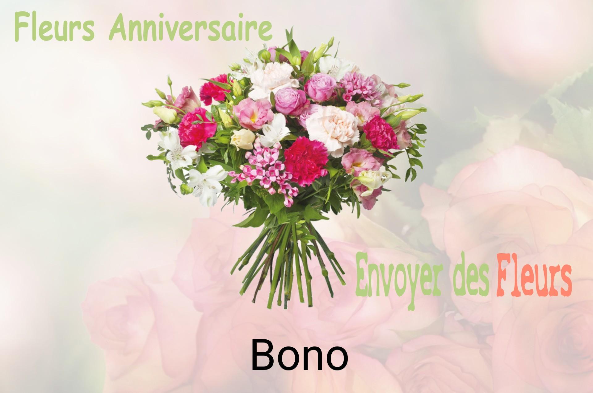 Bouquet de fleurs d’anniversaire livré à Bono