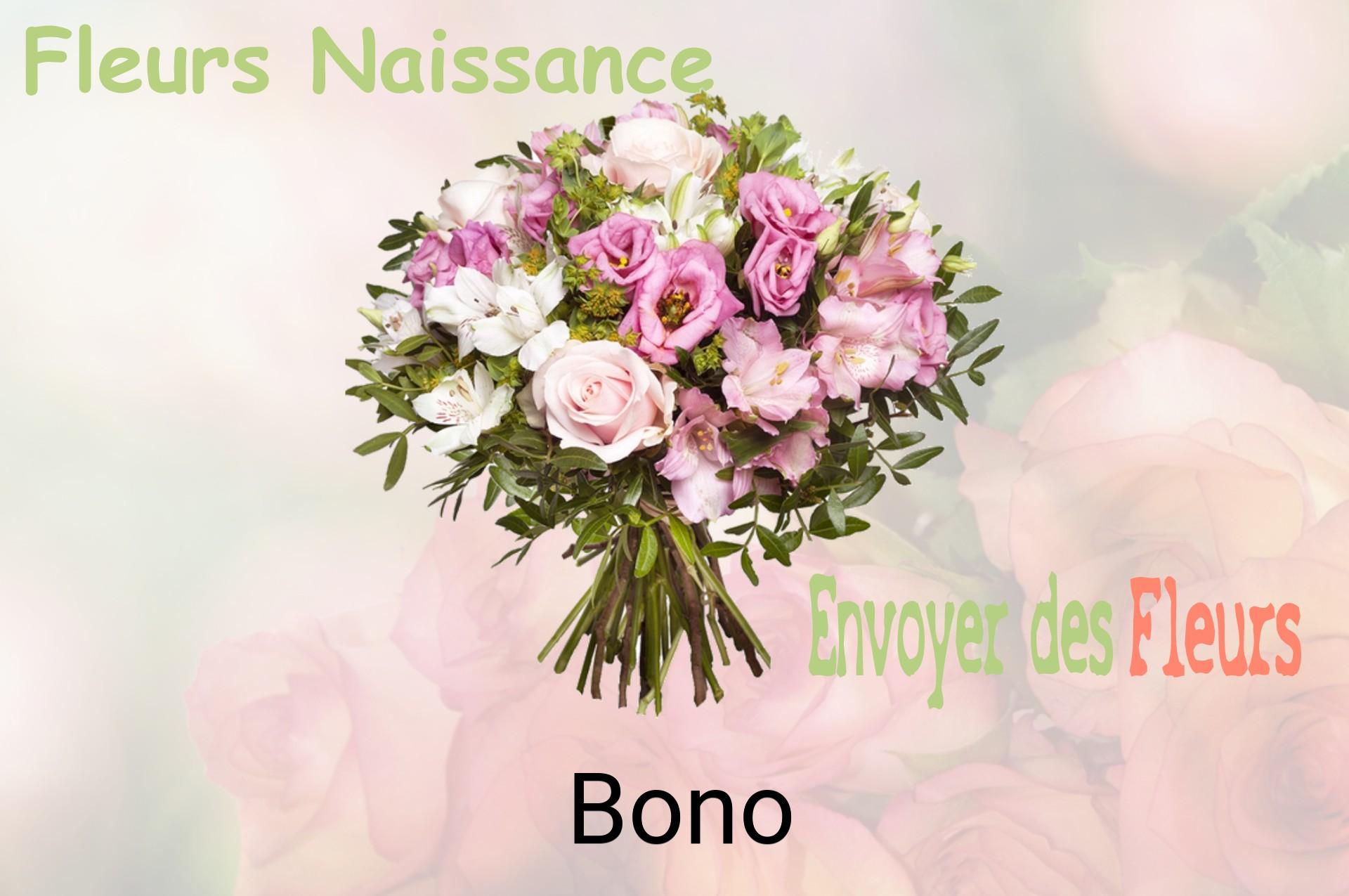 Bouquet de fleurs de naissance livré à Bono